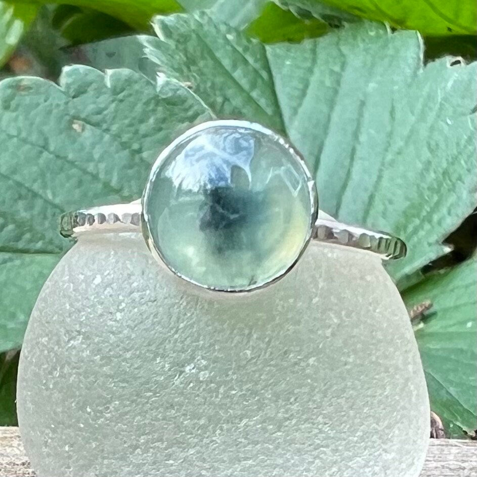 Prehnite Stacker Ring, various sizes available