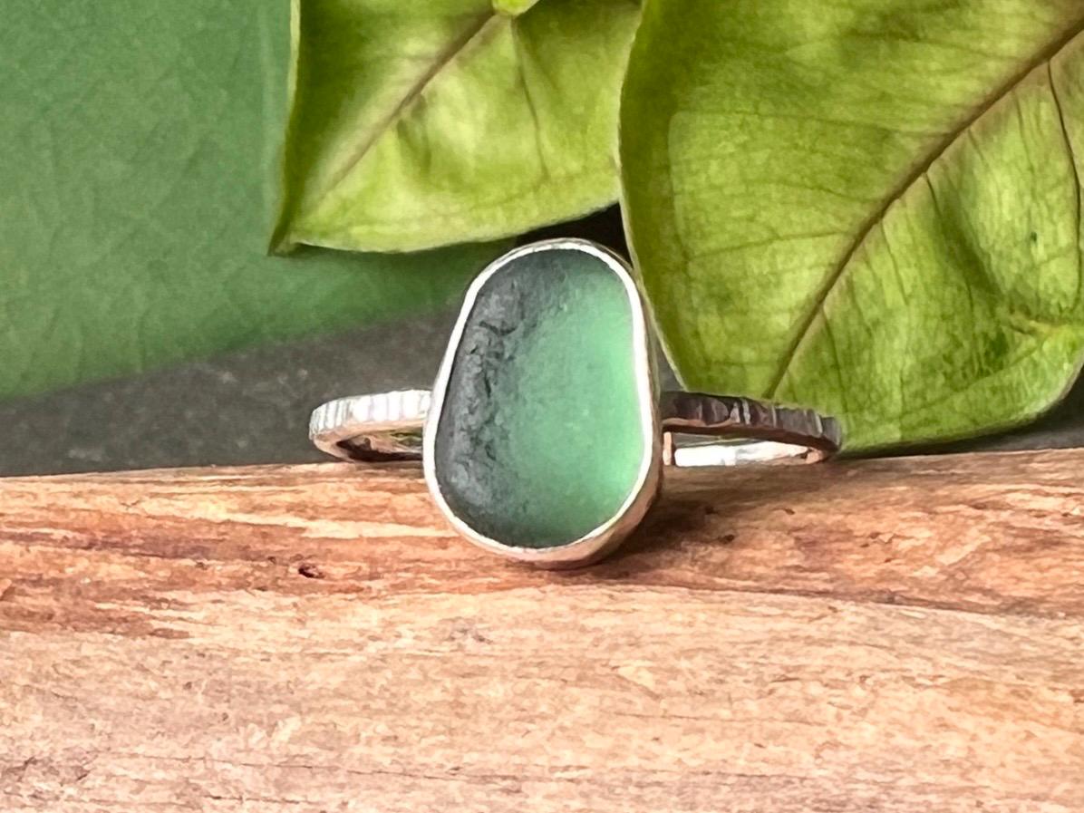 Sea Glass Stacker Ring, various sizes available