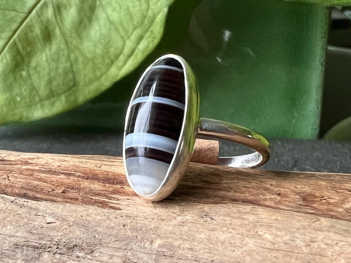 Banded Agate Ring
