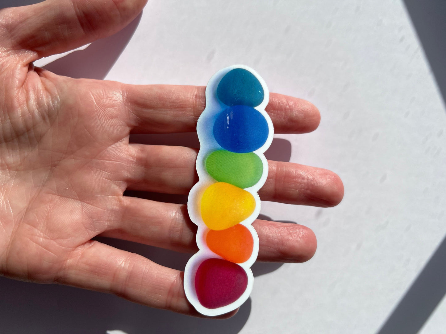 Sea Glass Image Waterproof Sticker