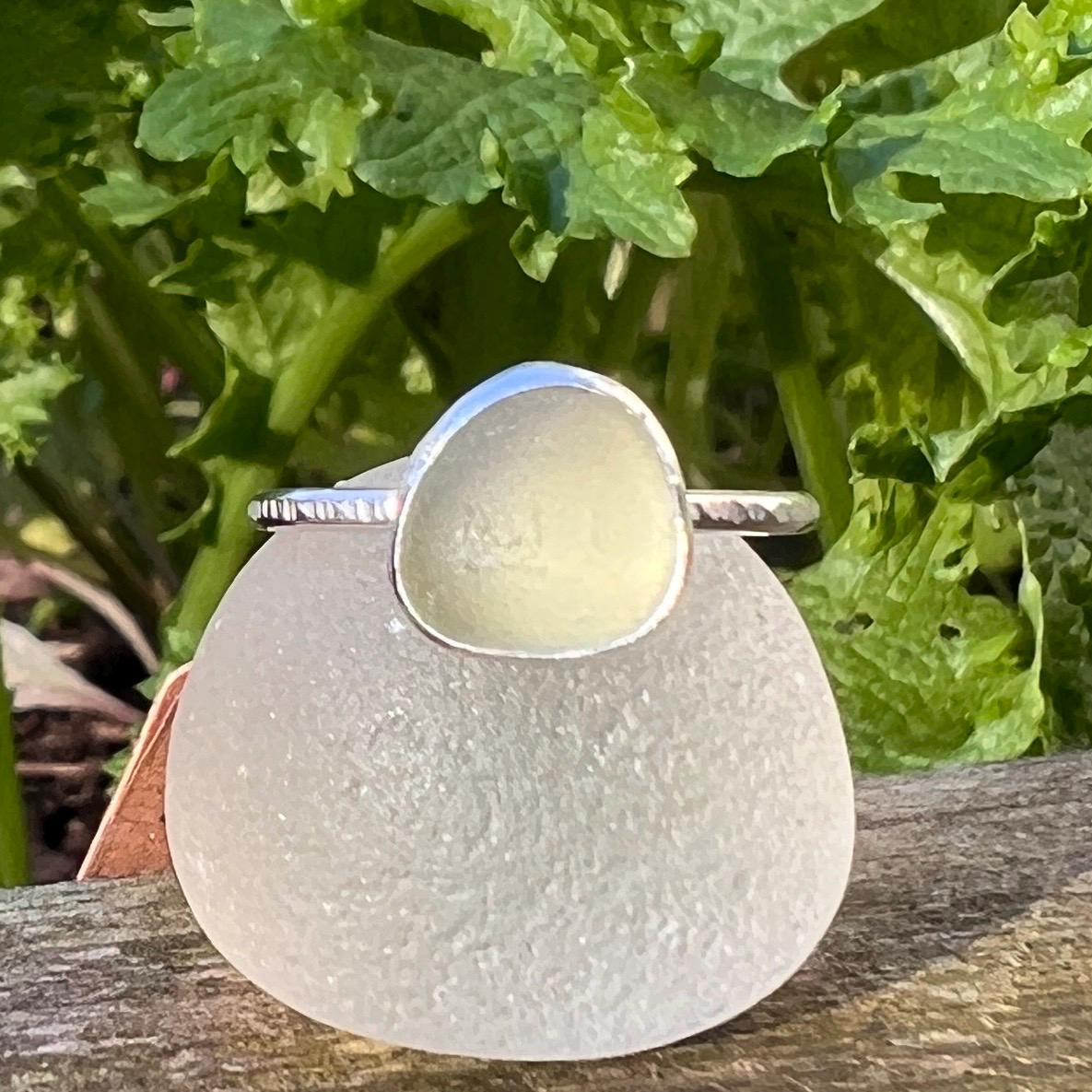 Sea Glass Stacker Ring, various sizes available