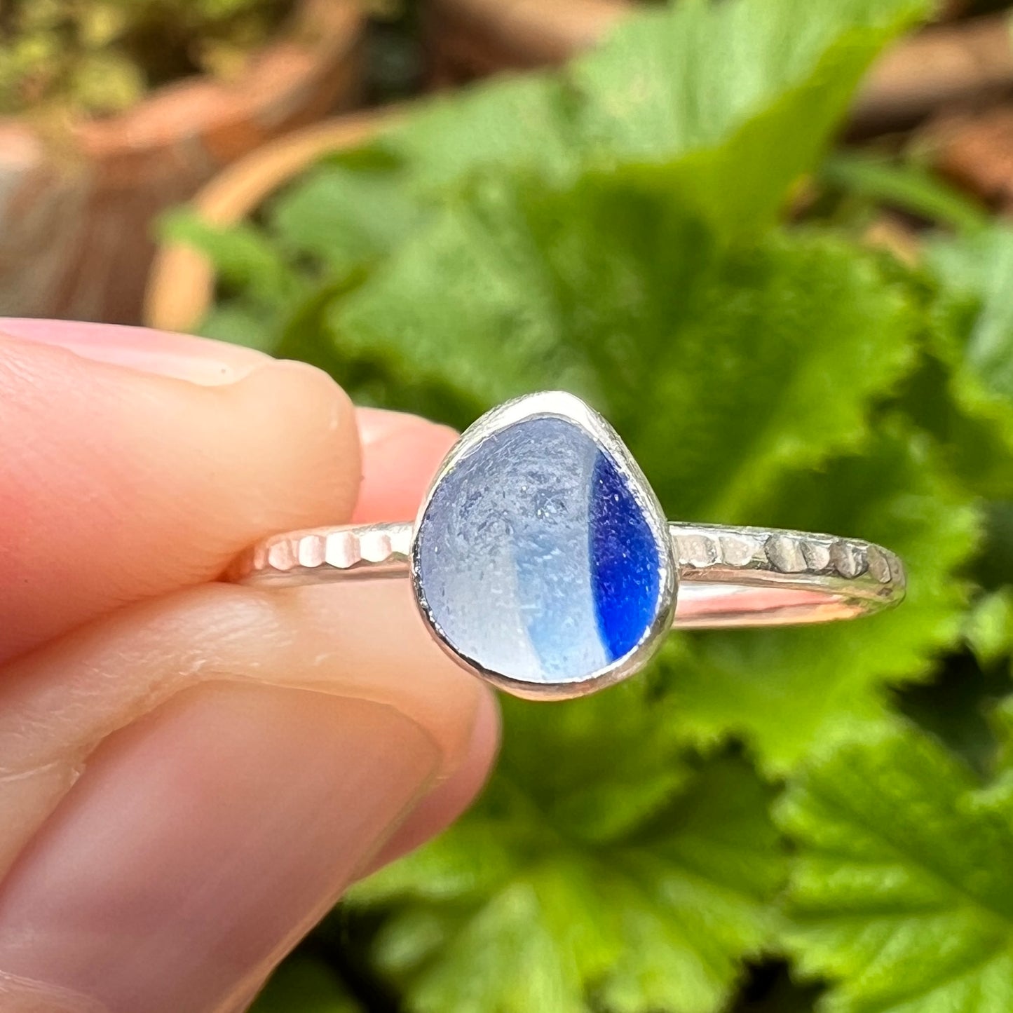Sea Glass Stacker Ring