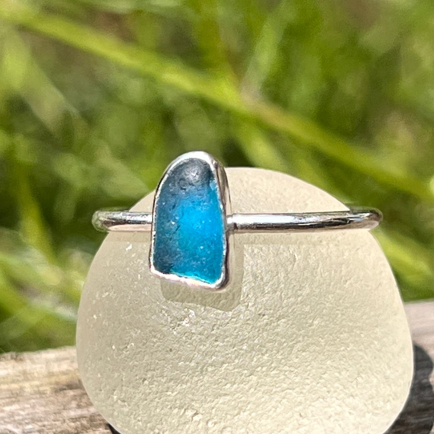Sea Glass Stacker Ring