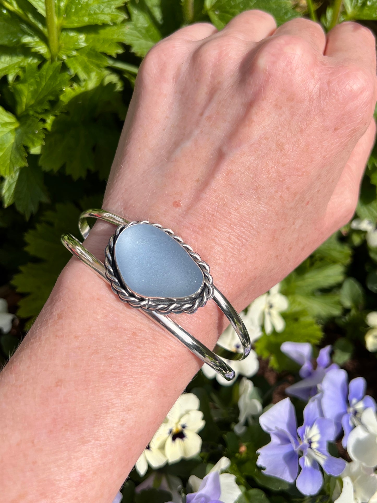 Denisa - Sea Glass Cuff
