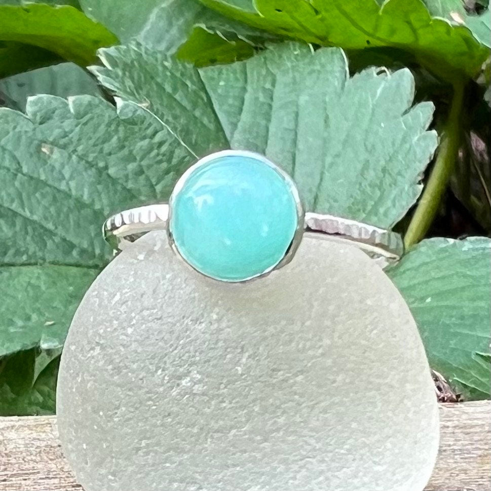 Amazonite Stacker Ring, various sizes available