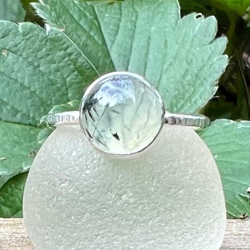 Prehnite Stacker Ring, various sizes available