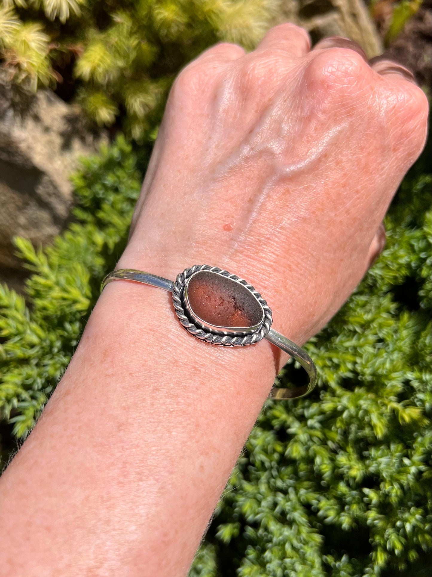 Rare Sea Glass Cuff