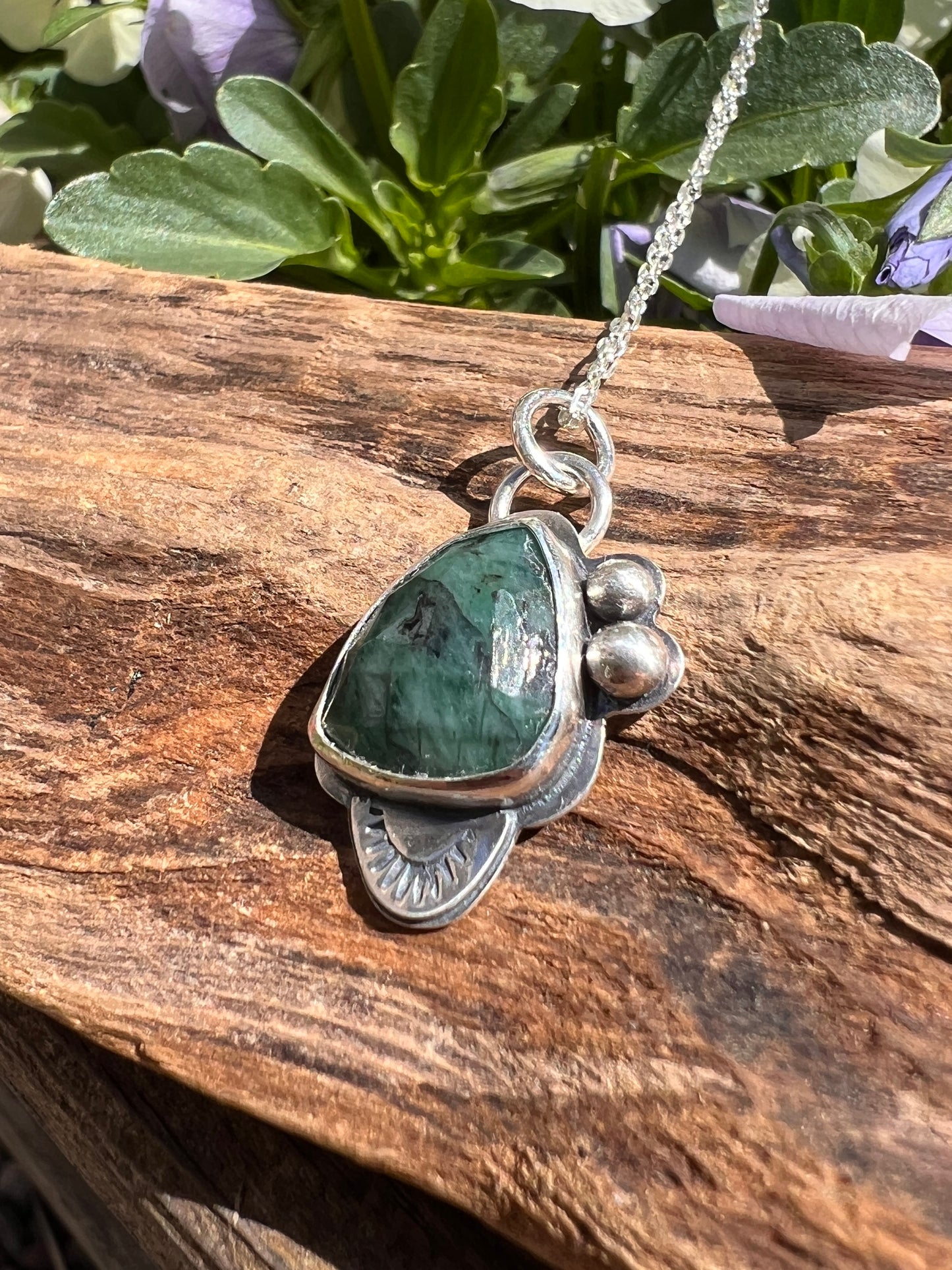 Natural Emerald pendant
