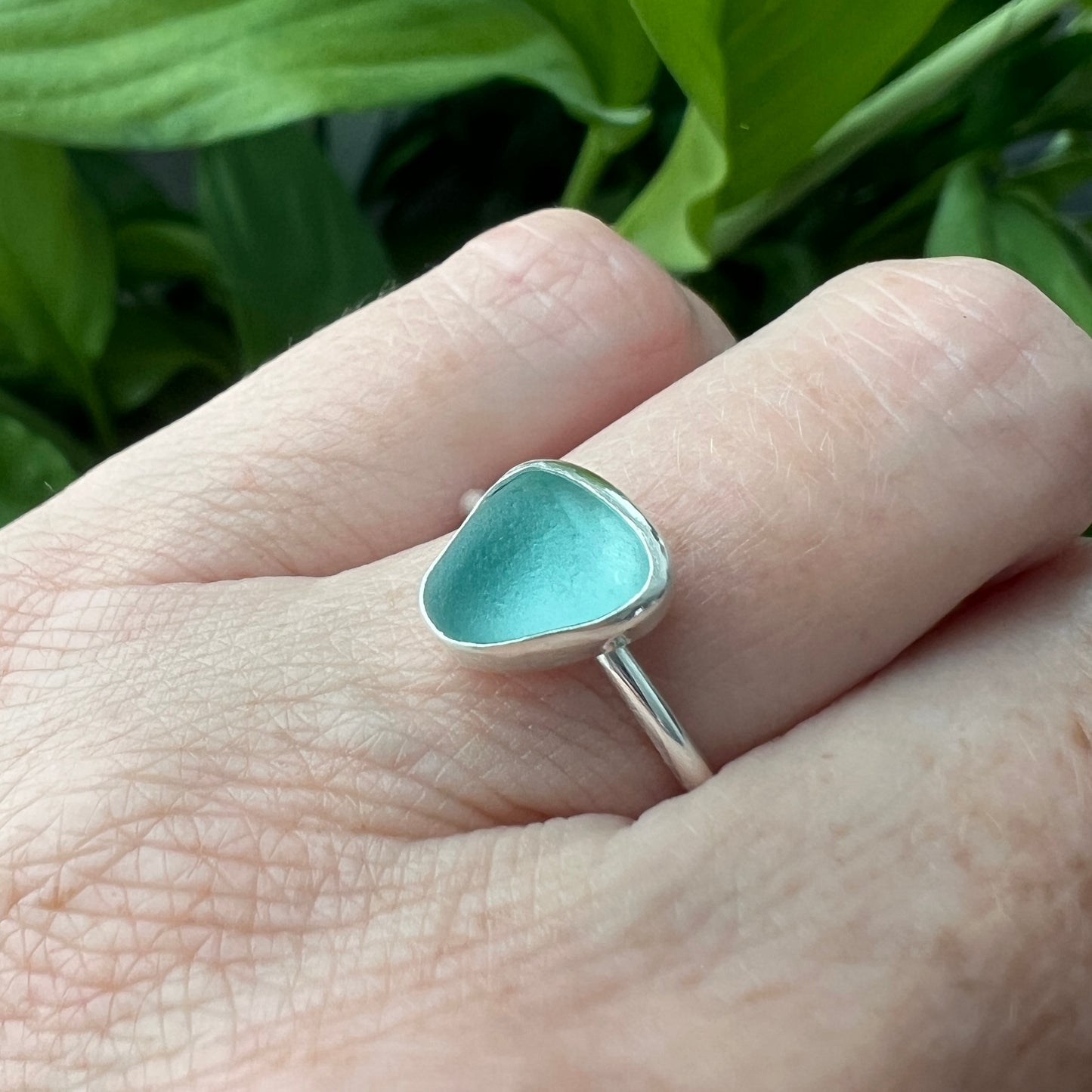 Sea Glass Stacker Ring