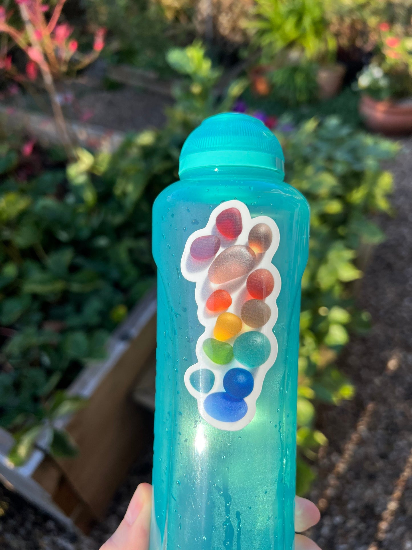 Sea Glass Image Waterproof Sticker
