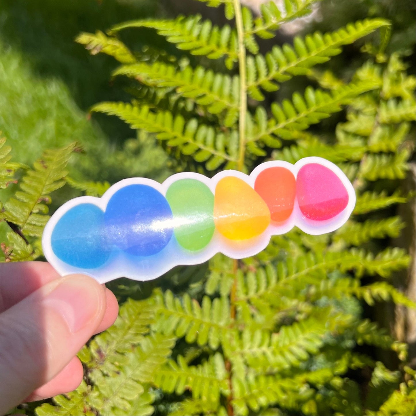 Sea Glass Image Waterproof Sticker