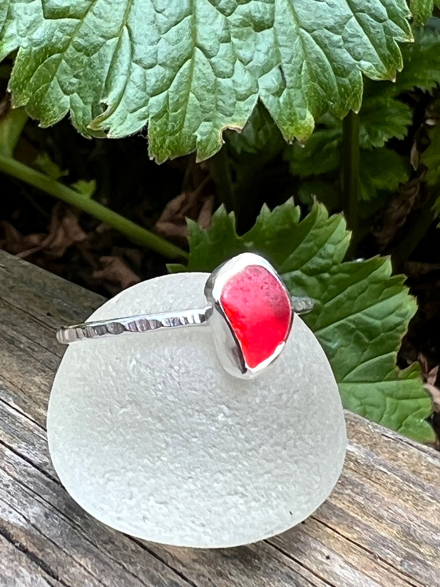 Sea Glass Stacker Ring
