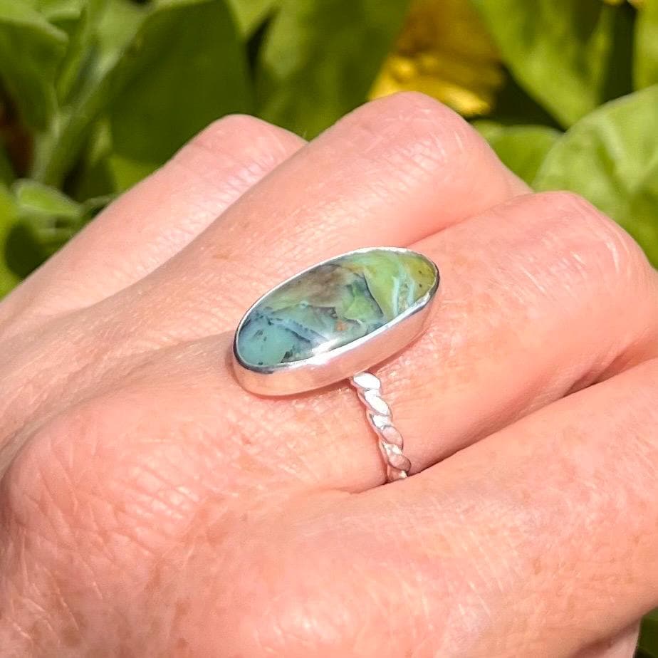 Opalised Wood Ring