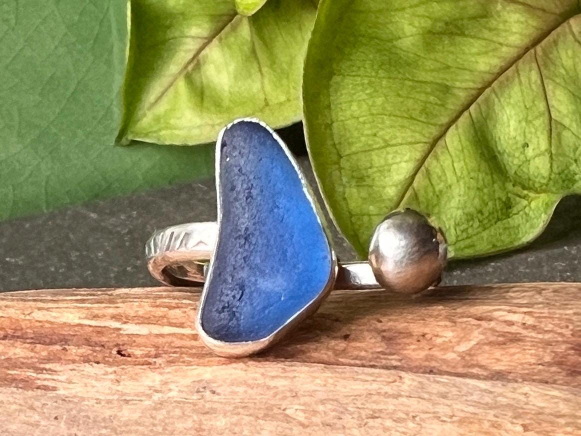 Adjustable Sea Glass Ring