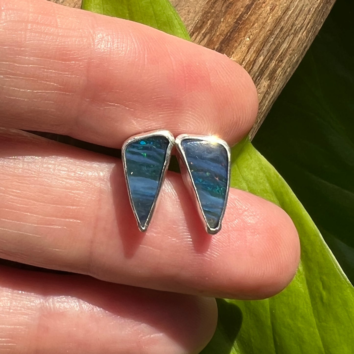 Australian Opal Doublet Studs