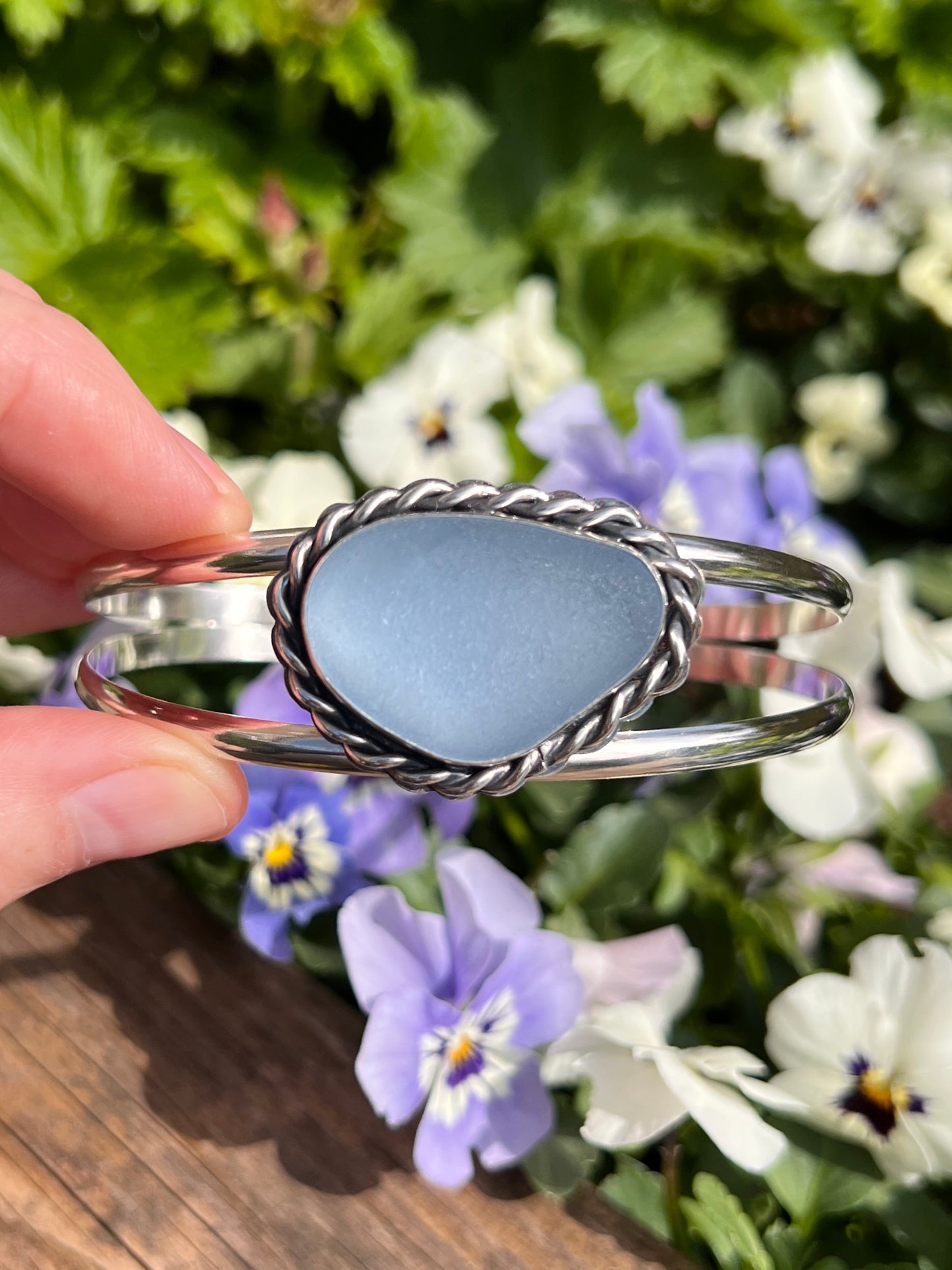 Denisa - Sea Glass Cuff