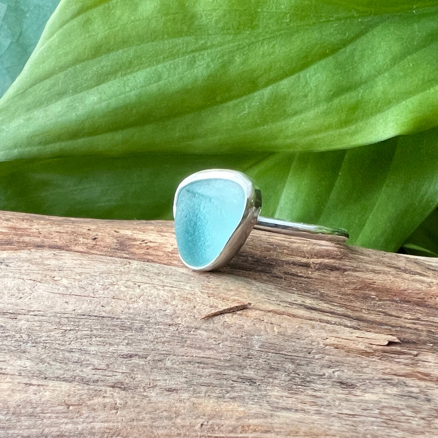 Sea Glass Stacker Ring