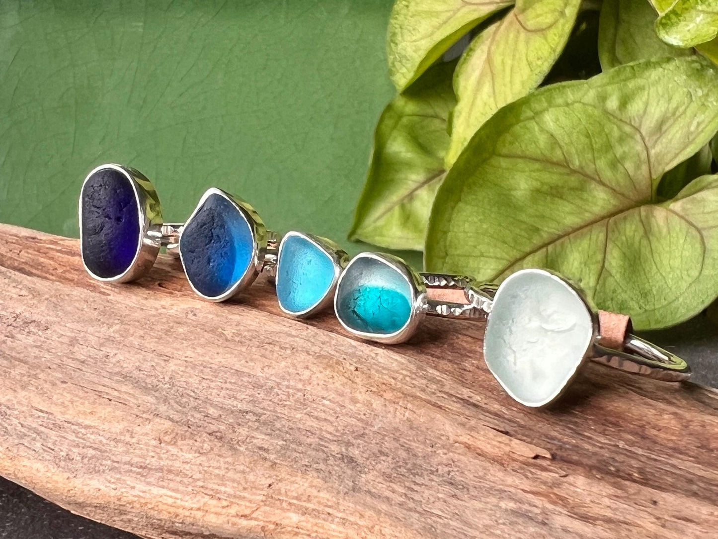 Sea Glass Stacking Ring, various sizes available