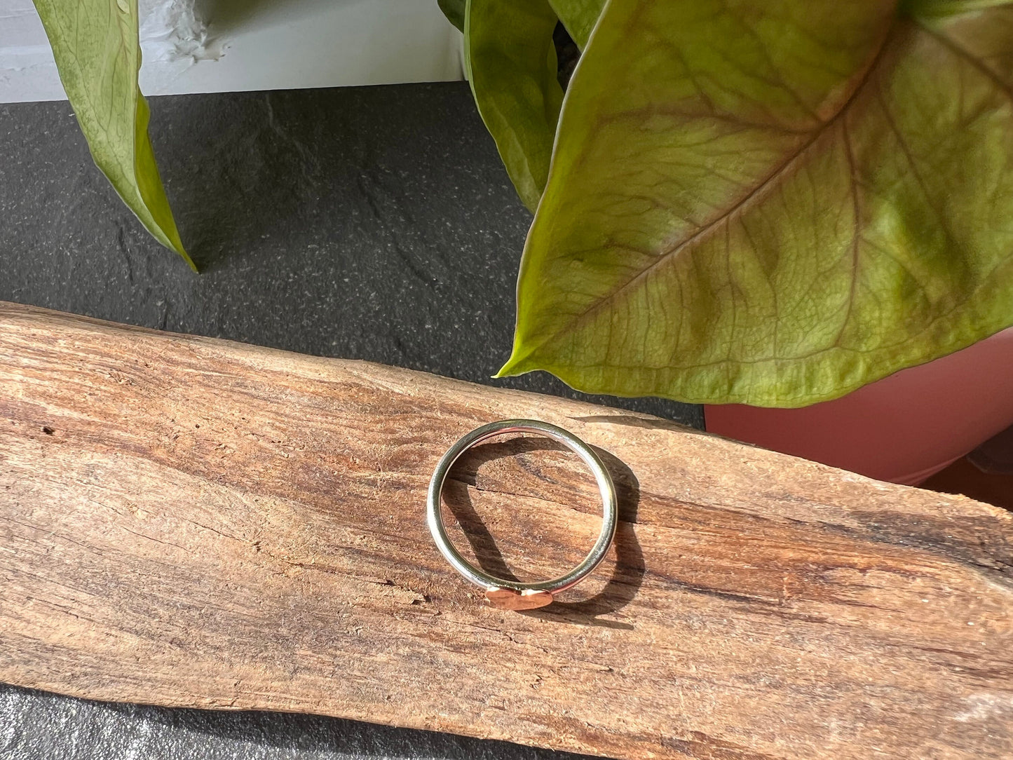 Copper Heart Ring, Made To Order