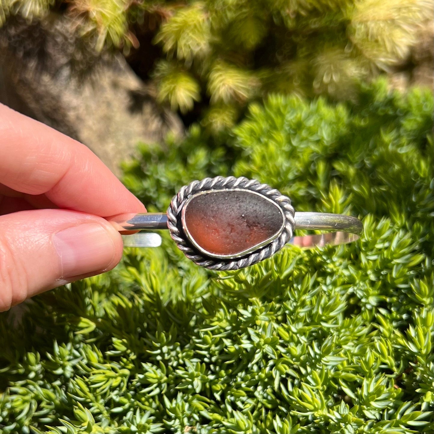 Rare Sea Glass Cuff