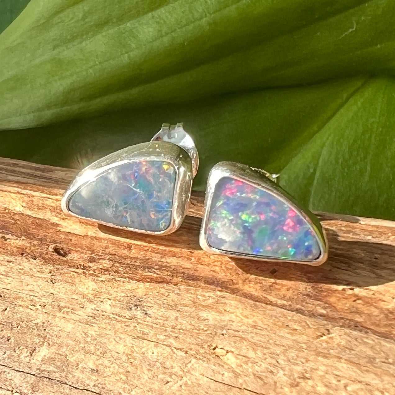 Australian Opal Doublet Studs