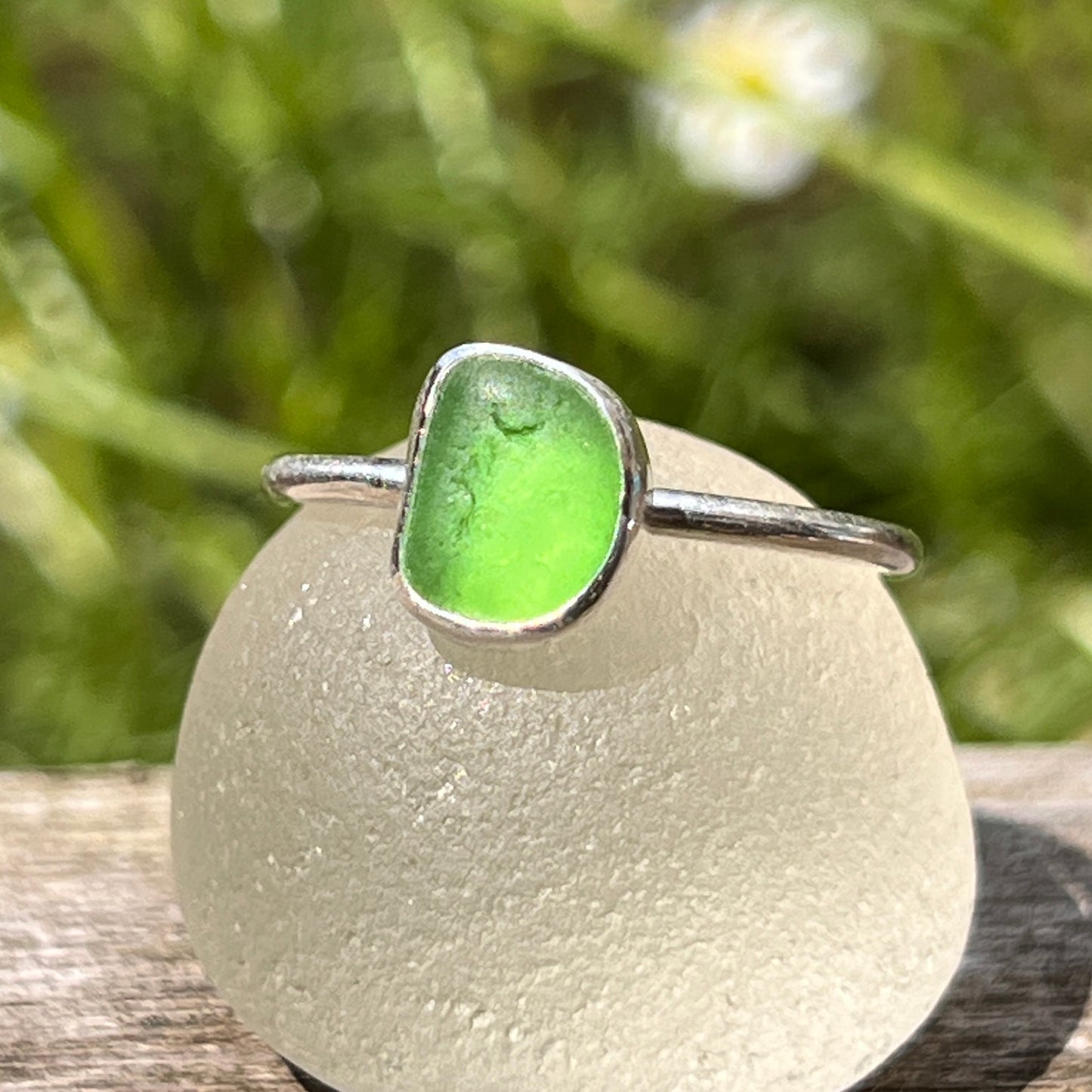 Sea Glass Stacker Ring