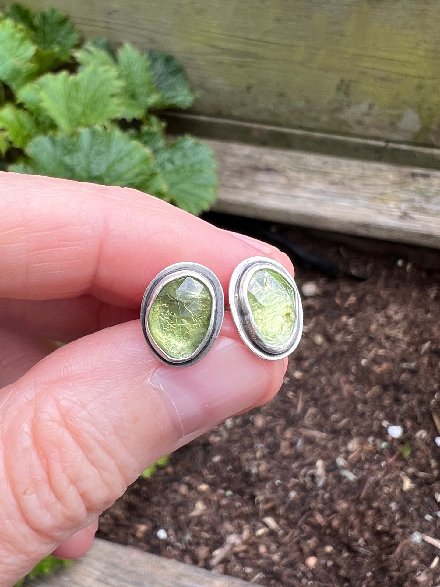 Peridot Studs