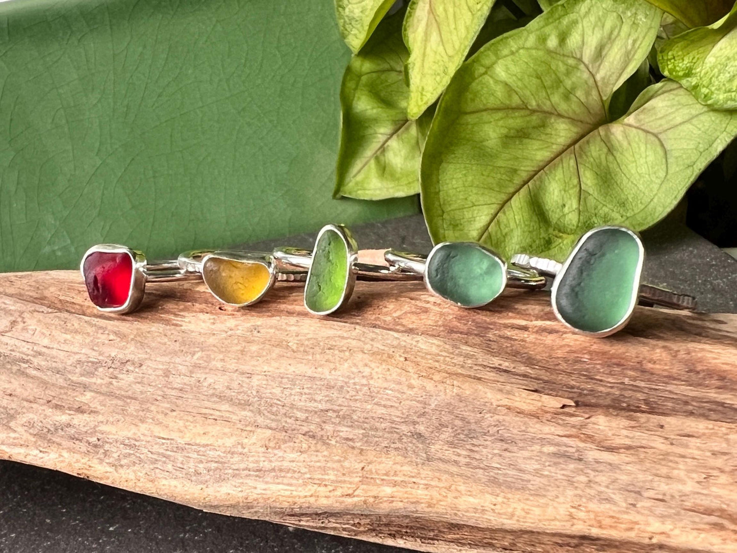 Sea Glass Stacker Ring, various sizes available