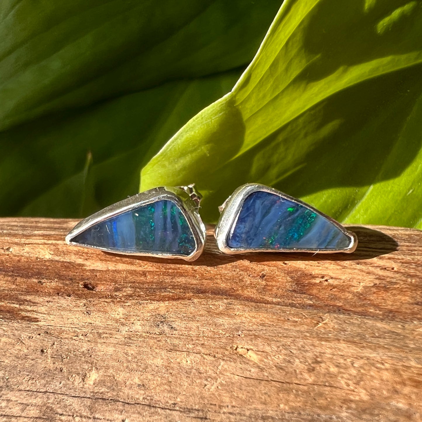 Australian Opal Doublet Studs