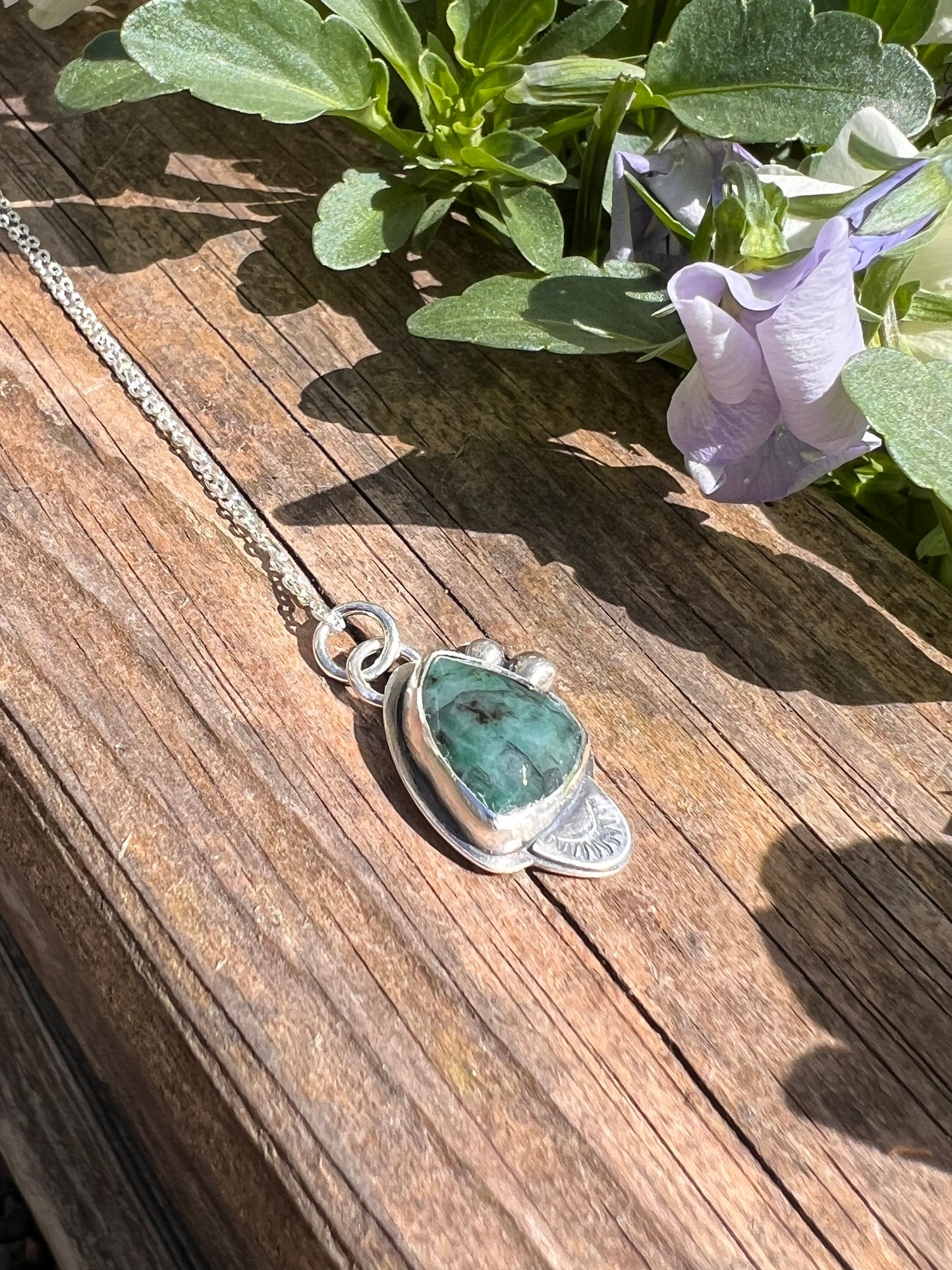 Natural Emerald pendant
