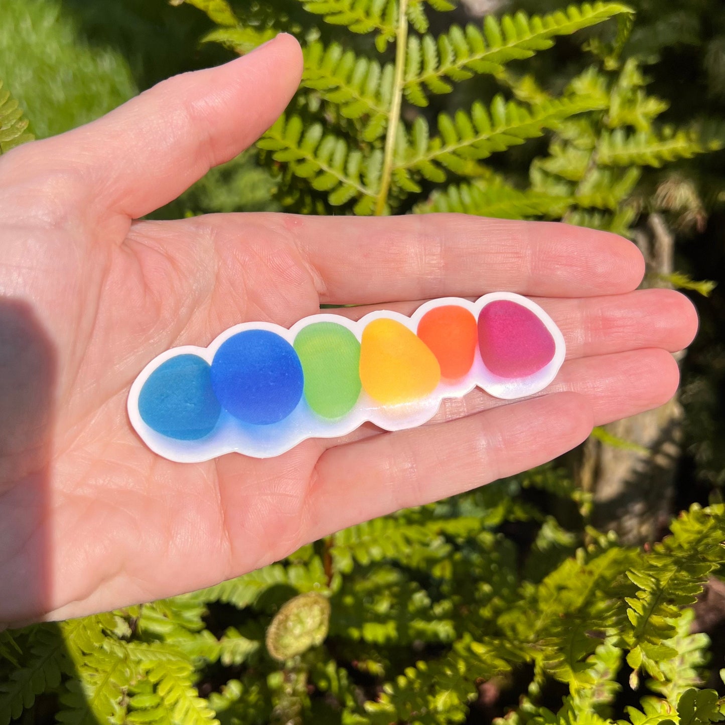 Sea Glass Image Waterproof Sticker