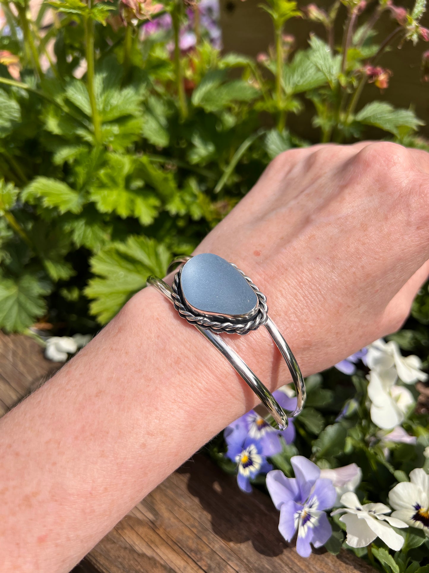 Denisa - Sea Glass Cuff