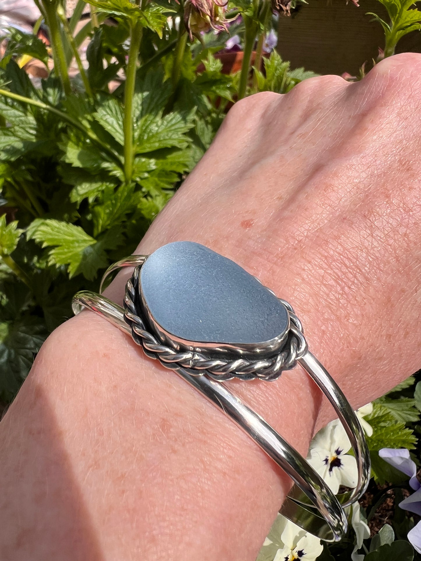 Denisa - Sea Glass Cuff