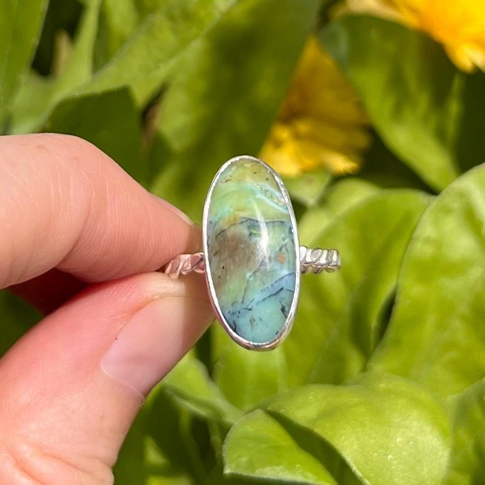 Opalised Wood Ring