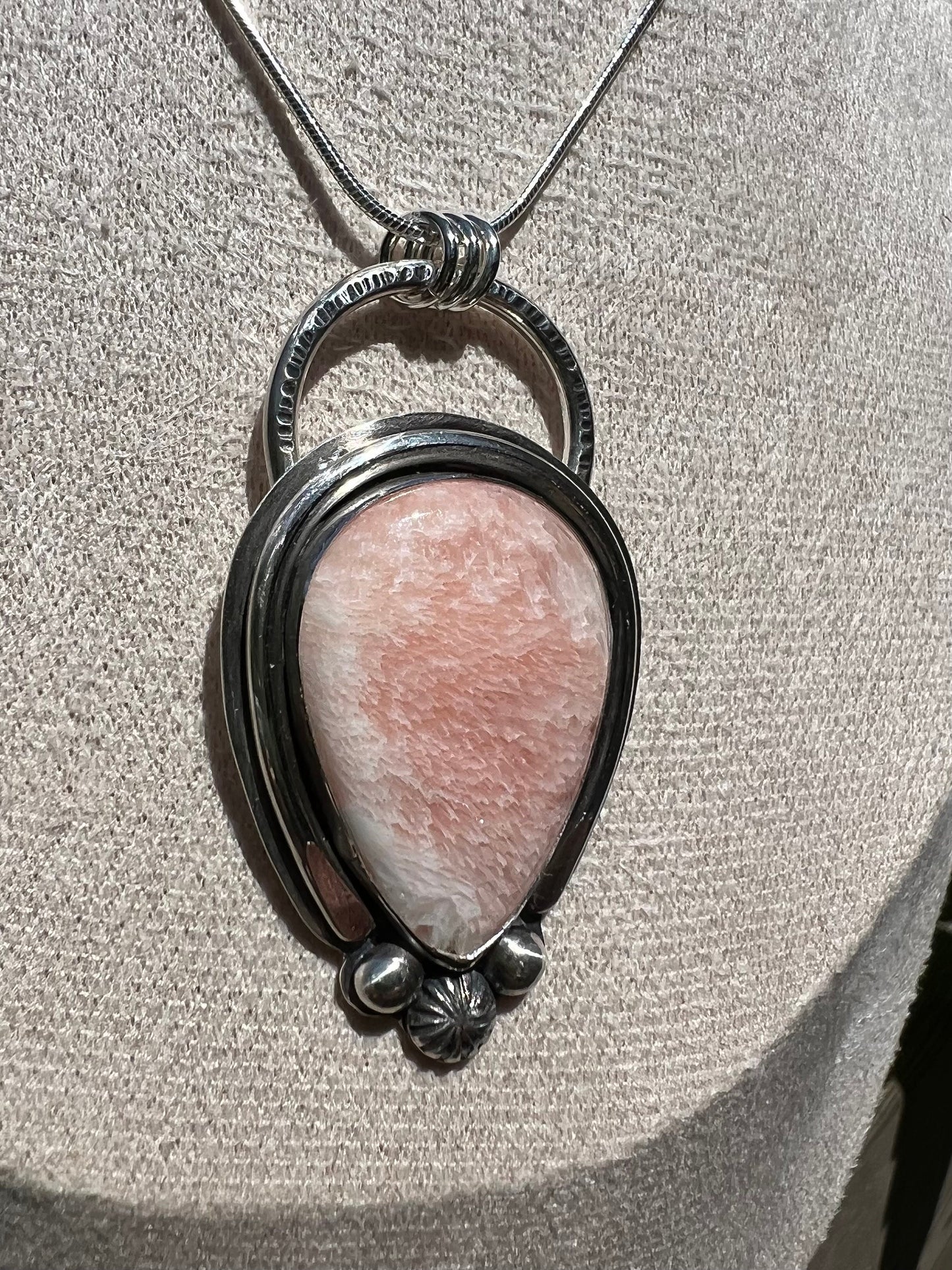 Pink Scolecite Pendant