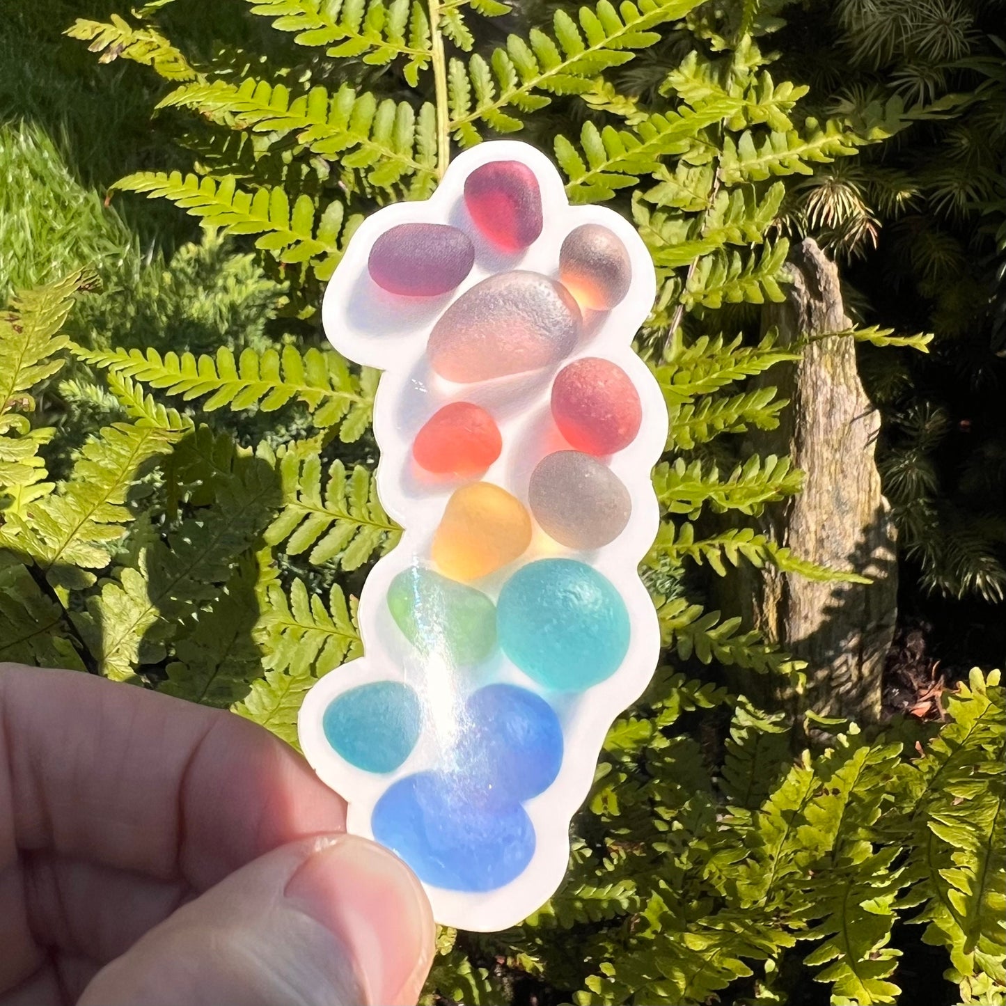 Sea Glass Image Waterproof Sticker