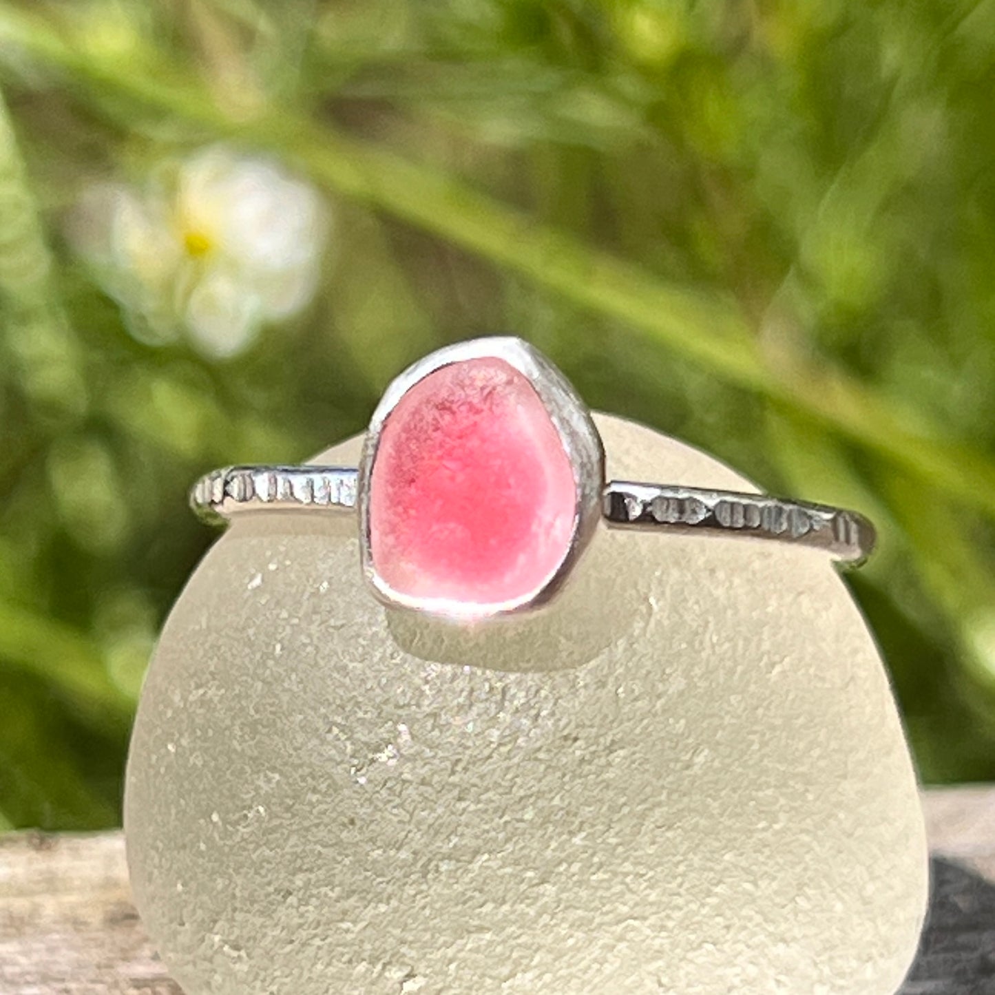 Sea Glass Stacker Ring