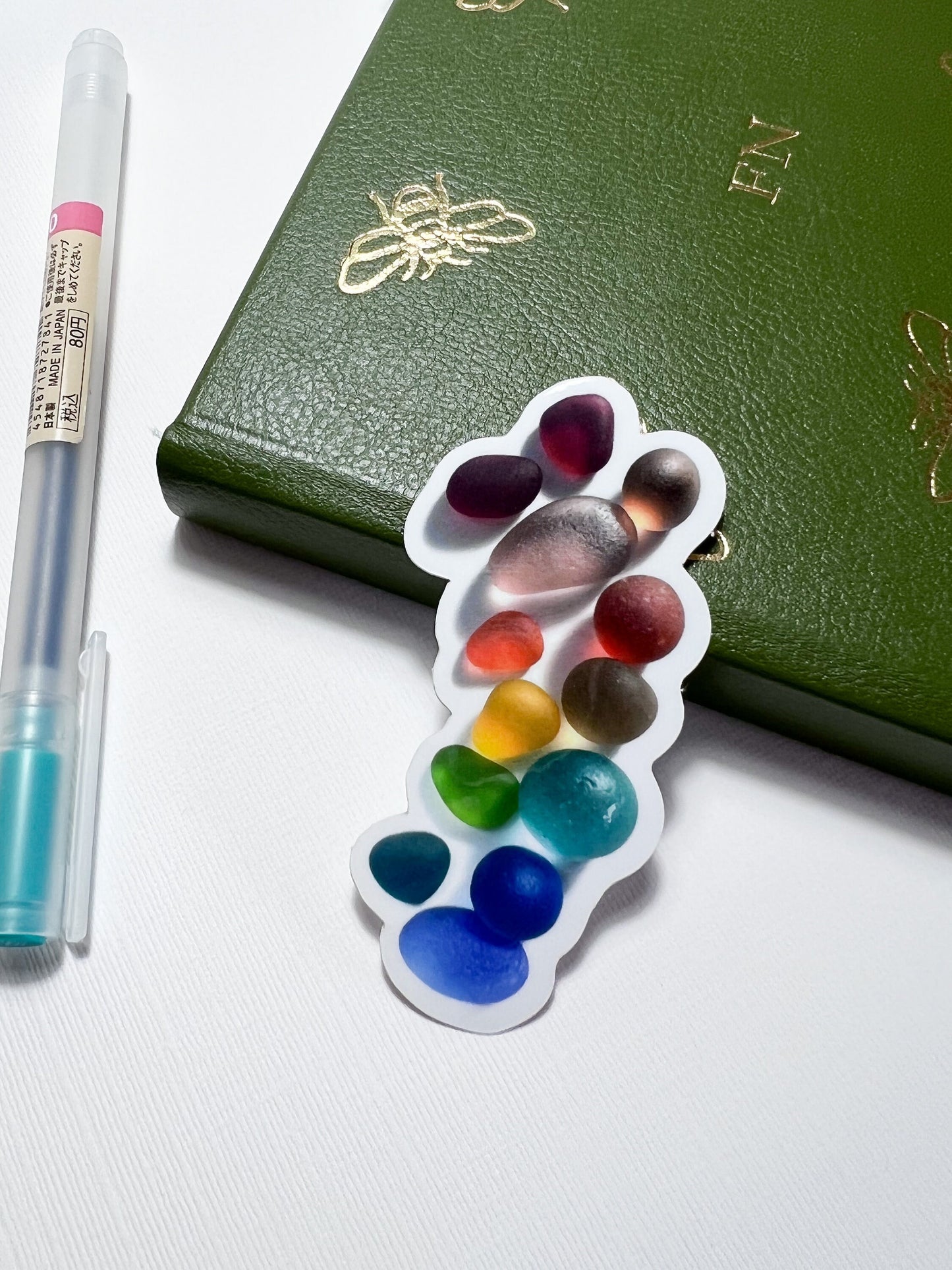 Sea Glass Image Waterproof Sticker