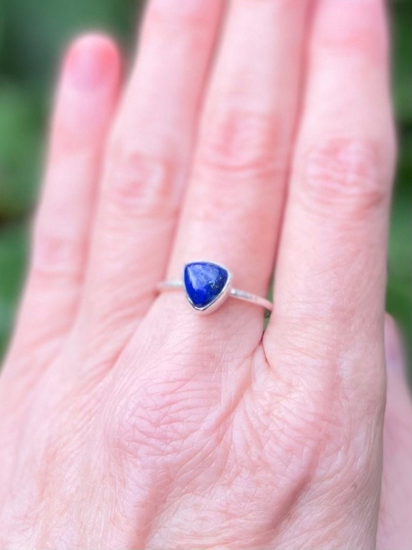 Lapis Lazuli Stacker Ring, various sizes available