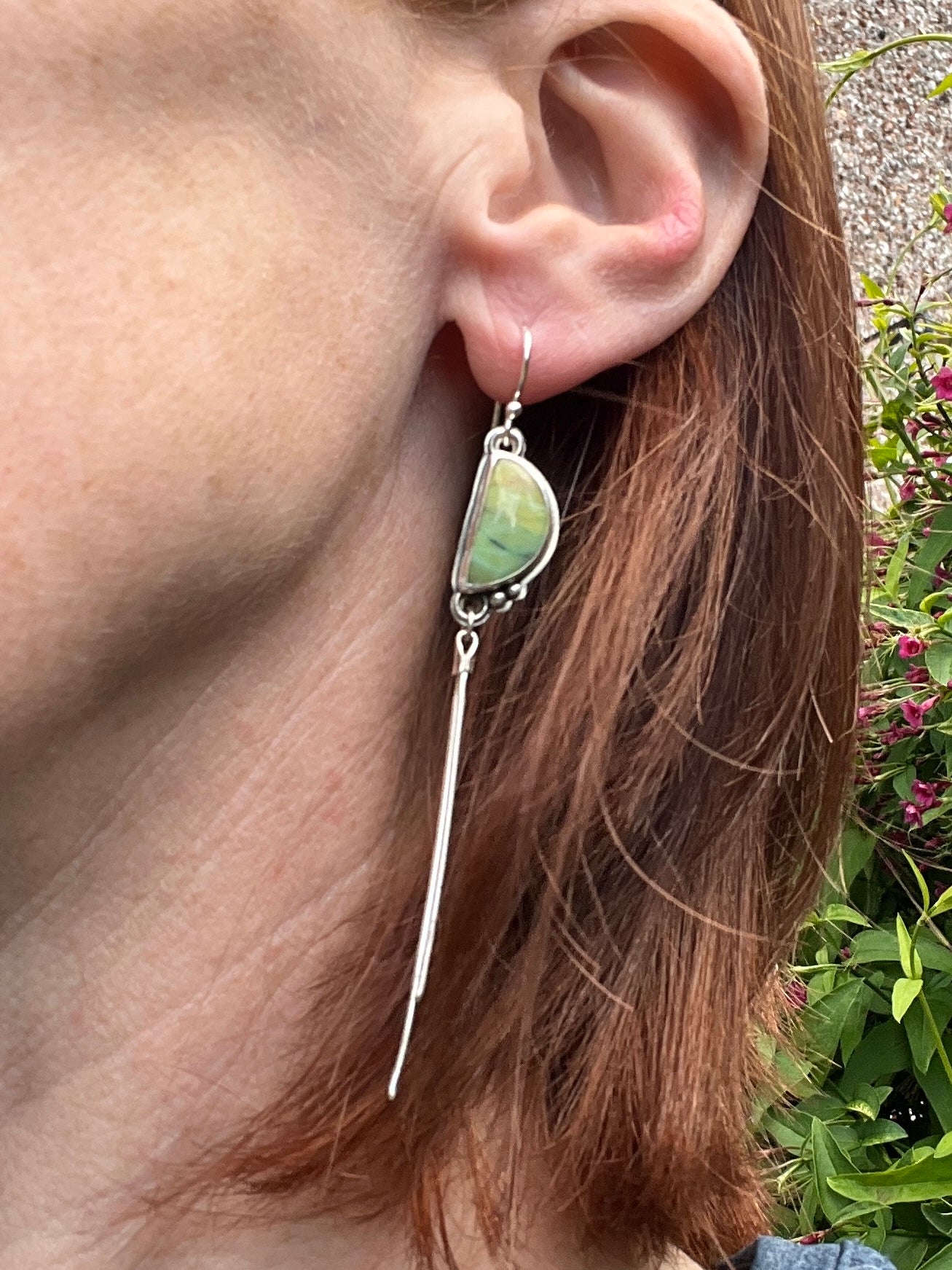 Opalised Wood Earrings