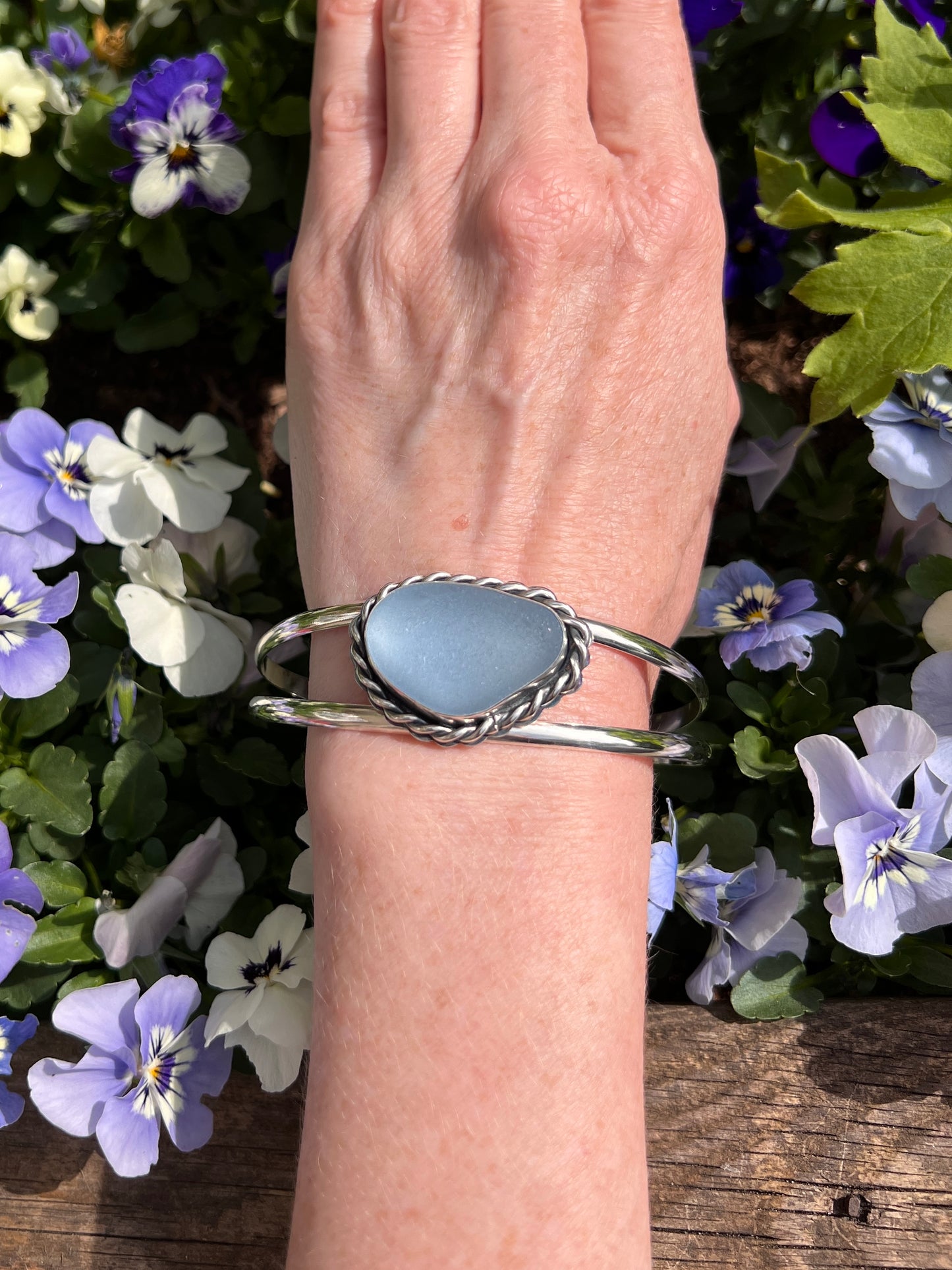 Denisa - Sea Glass Cuff