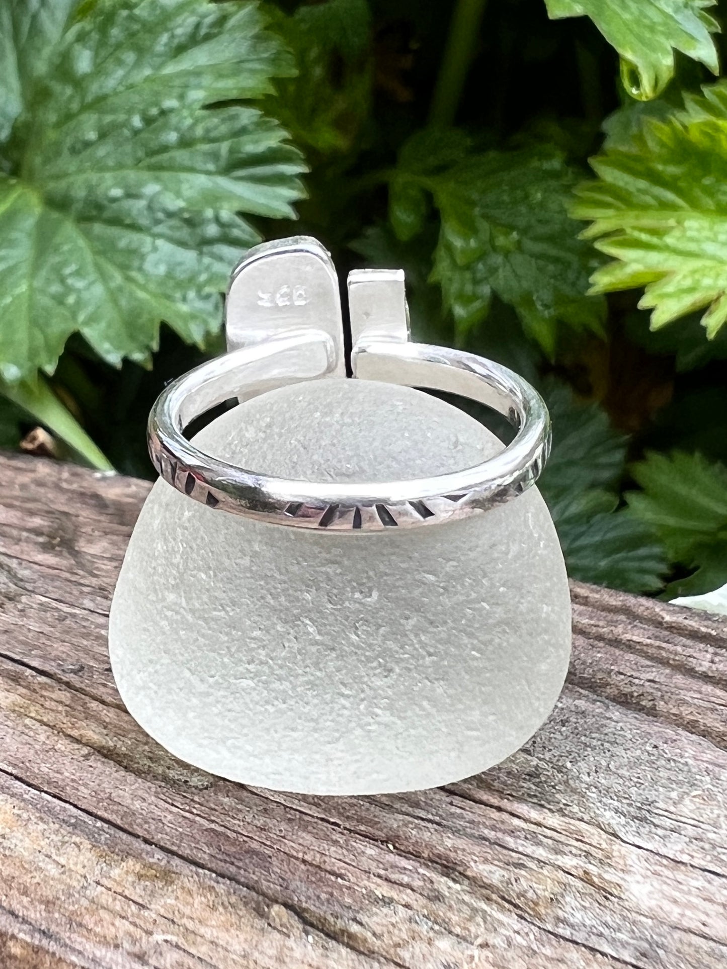 Adjustable Sea Glass Ring