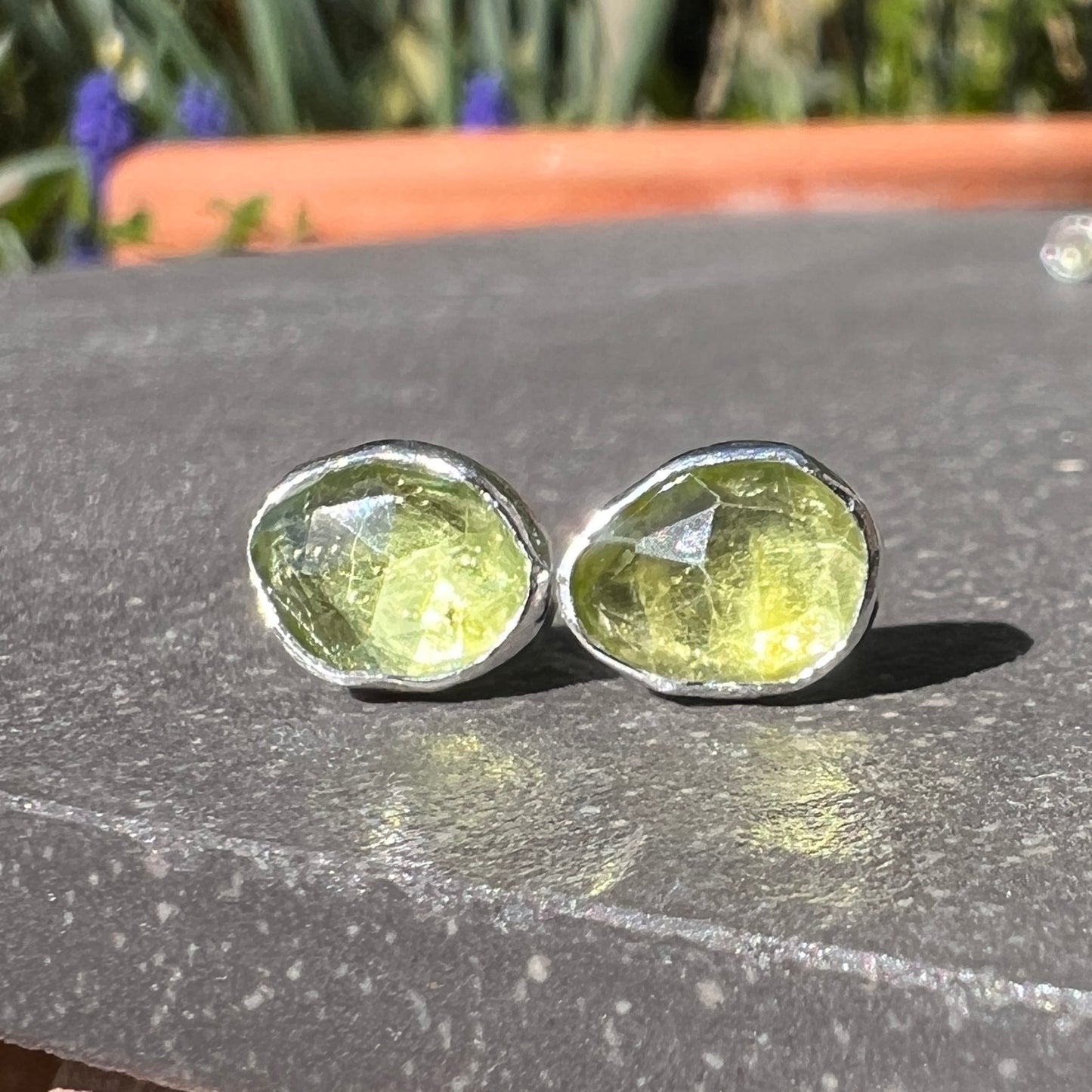 Peridot Studs