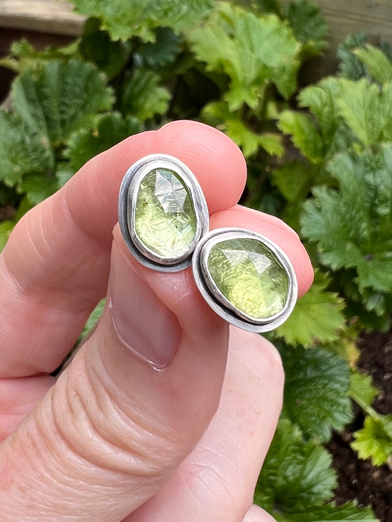 Peridot Studs
