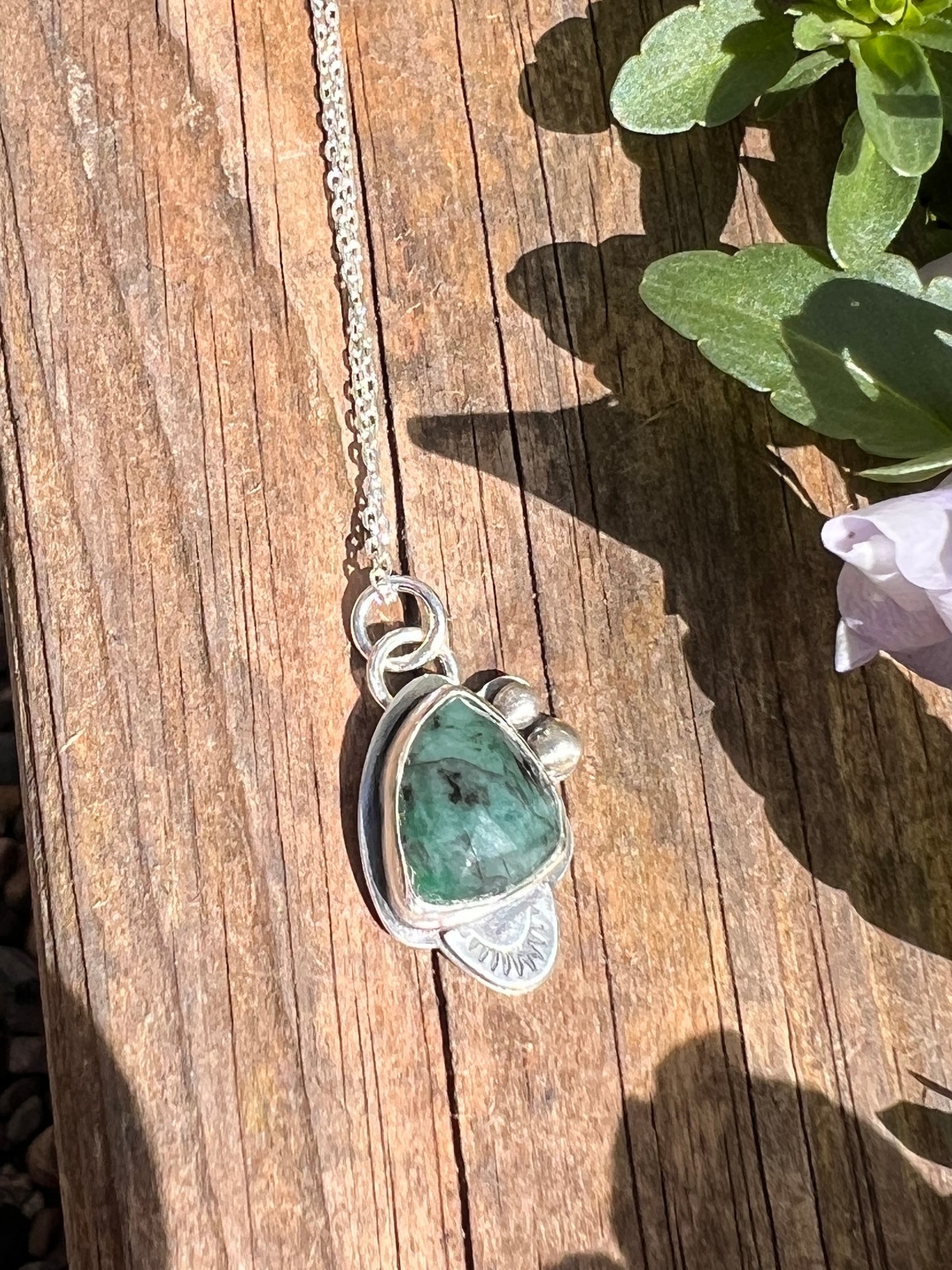 Natural Emerald pendant