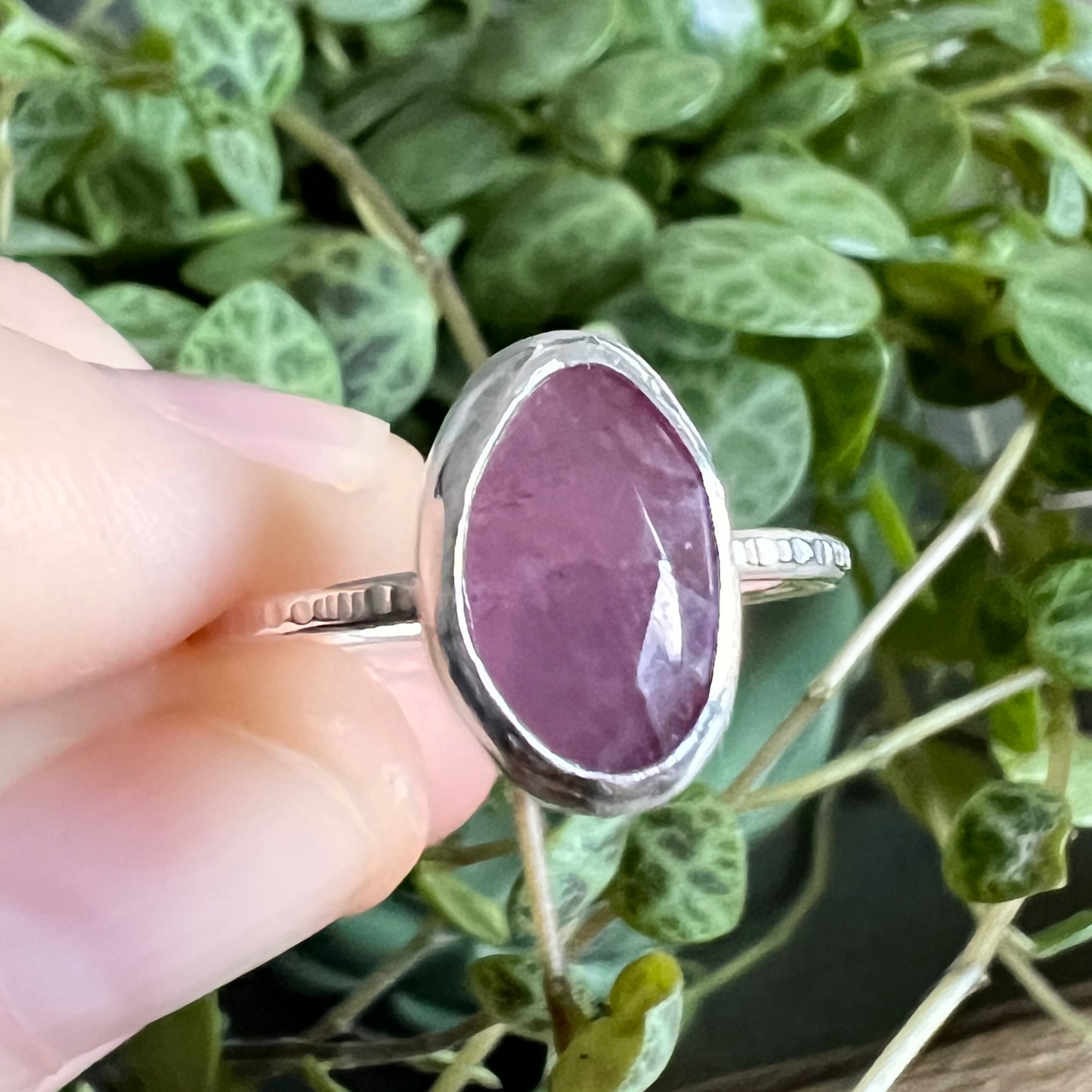 Natural Sapphire Stacker Ring