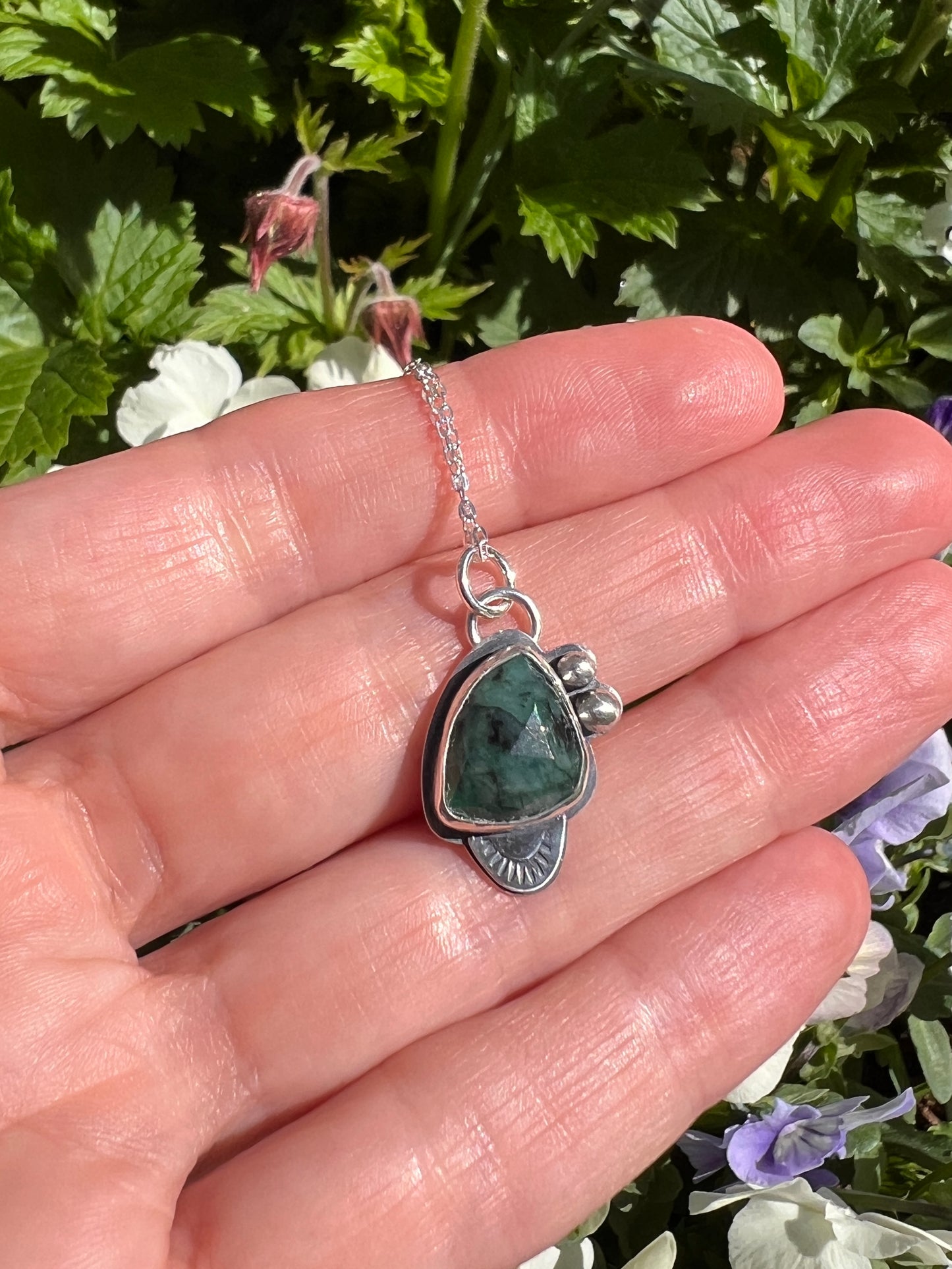 Natural Emerald pendant