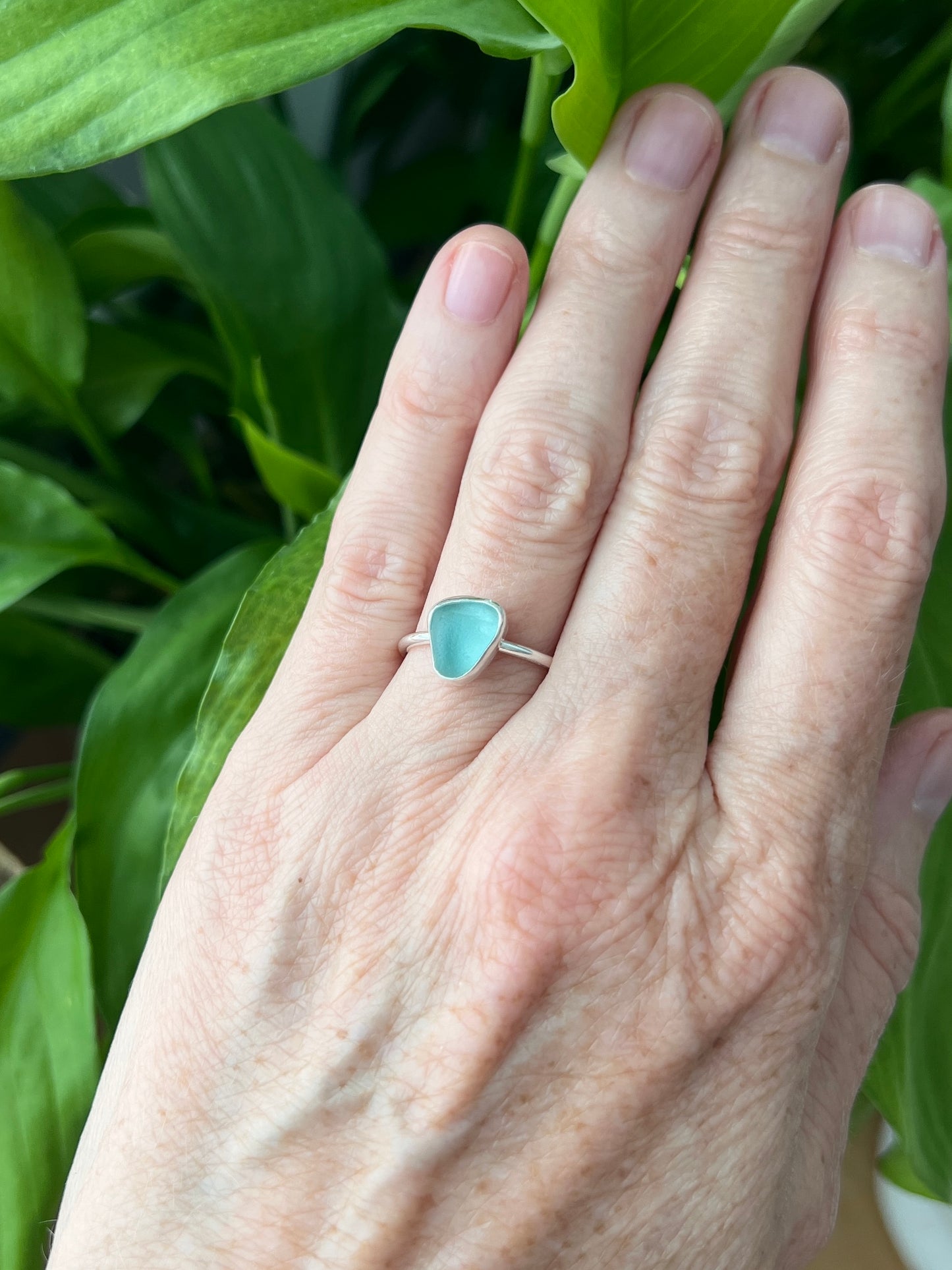 Sea Glass Stacker Ring