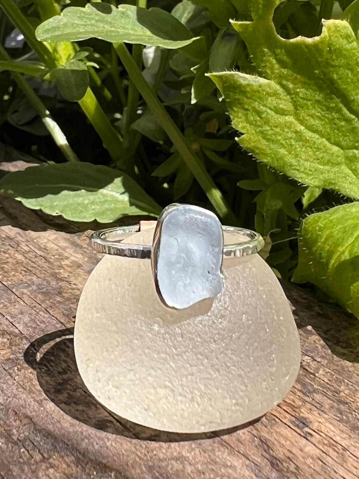Sea Glass Stacker Ring