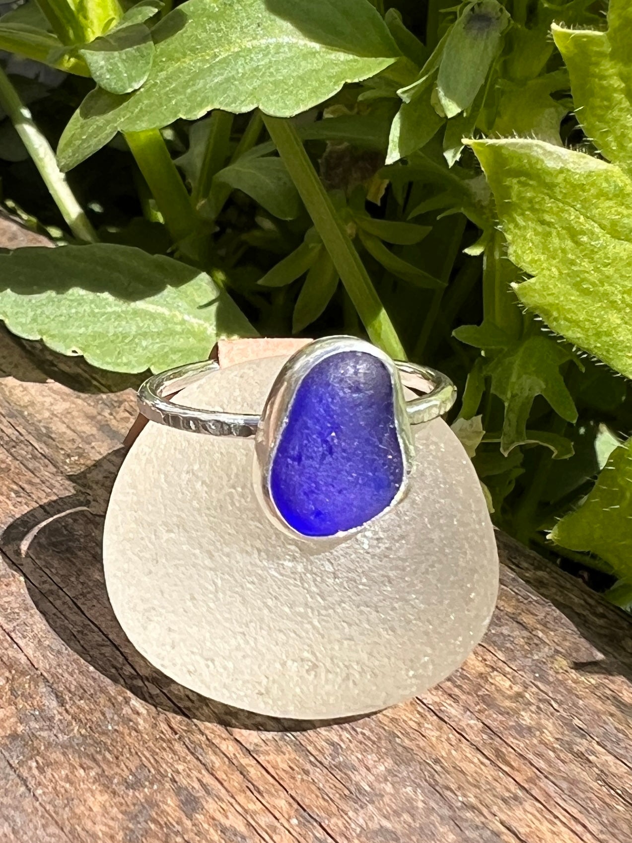 Sea Glass Stacker Ring